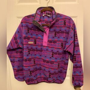 Columbia Vintage Fleece Sherpa Pullover 1990s Ladies Large